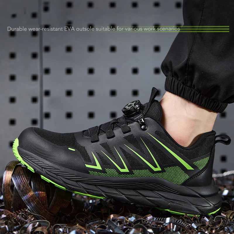 Fashion Safety Shoes Men Steel Toe Work Boots