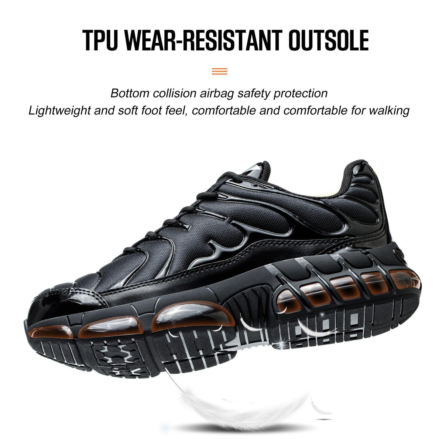 Men Steel Toe Work Shoes Comfortable Safety Sneakers