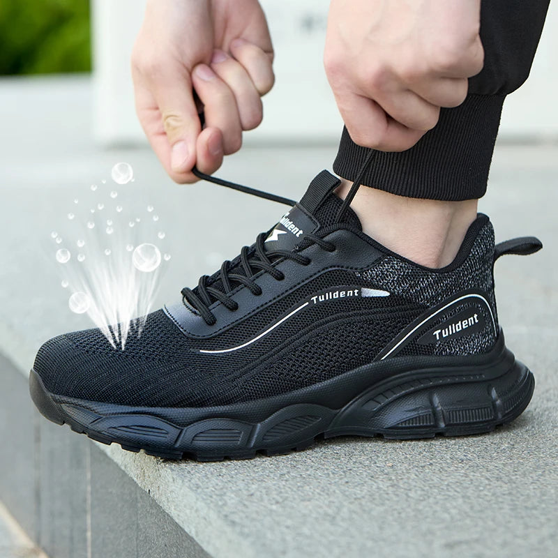 Men safety shoes indestructible boots