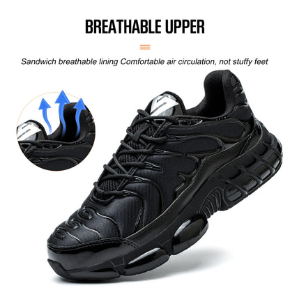 Men Steel Toe Work Shoes Comfortable Safety Sneakers