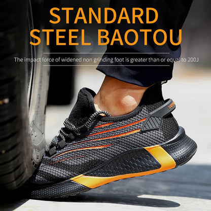 Anti-puncture Protective Shoes Lightweight Breathable Safety Boots