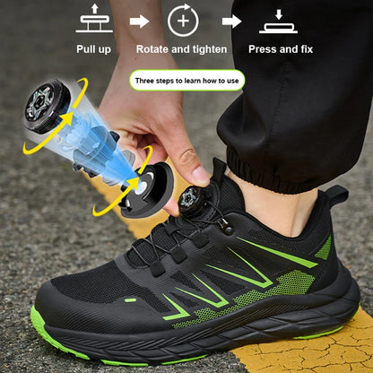 Fashion Safety Shoes Men Steel Toe Work Boots