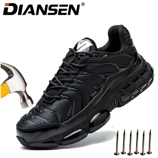 Men Steel Toe Work Shoes Comfortable Safety Sneakers
