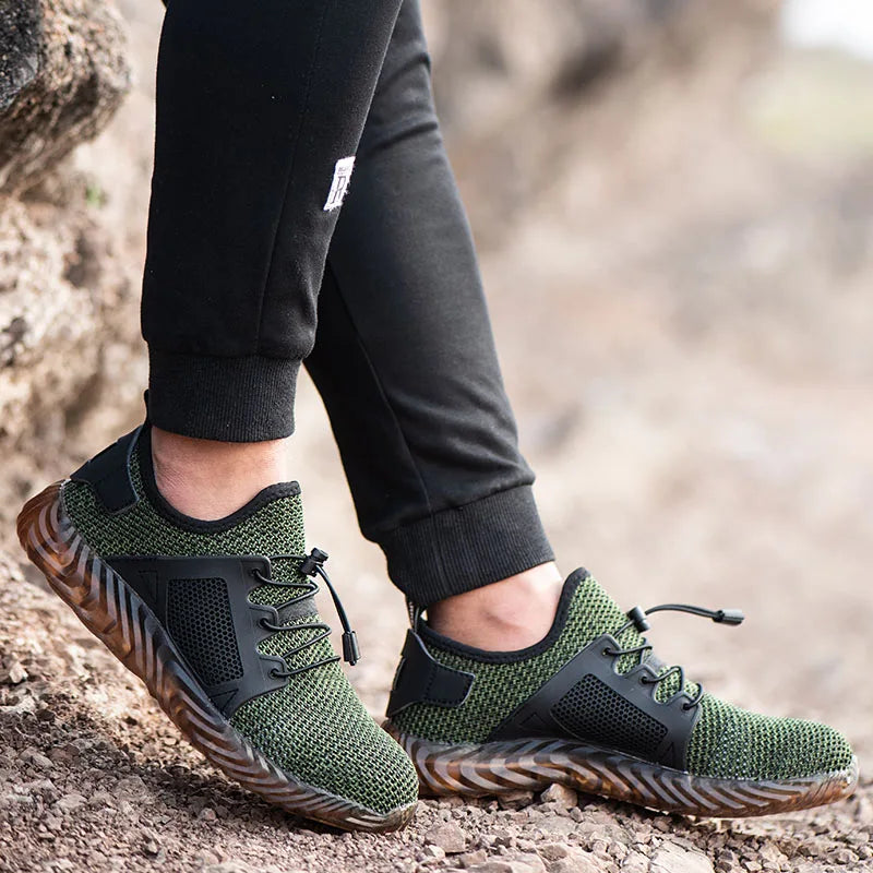 Steel Toe Mesh Work Boots Indestructible Safety Shoes