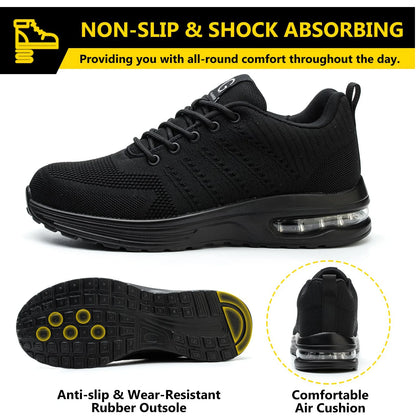 Air Cushion Work Safety Shoes Breathable Men Women